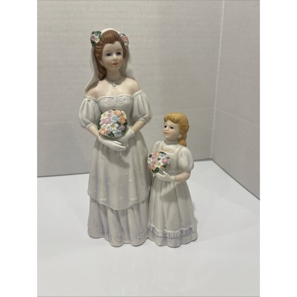 Home Interiors Porcelain Figurine The‎ Brides Day 8" Tall EUC #1405 No Chips - Picture 1 of 16
